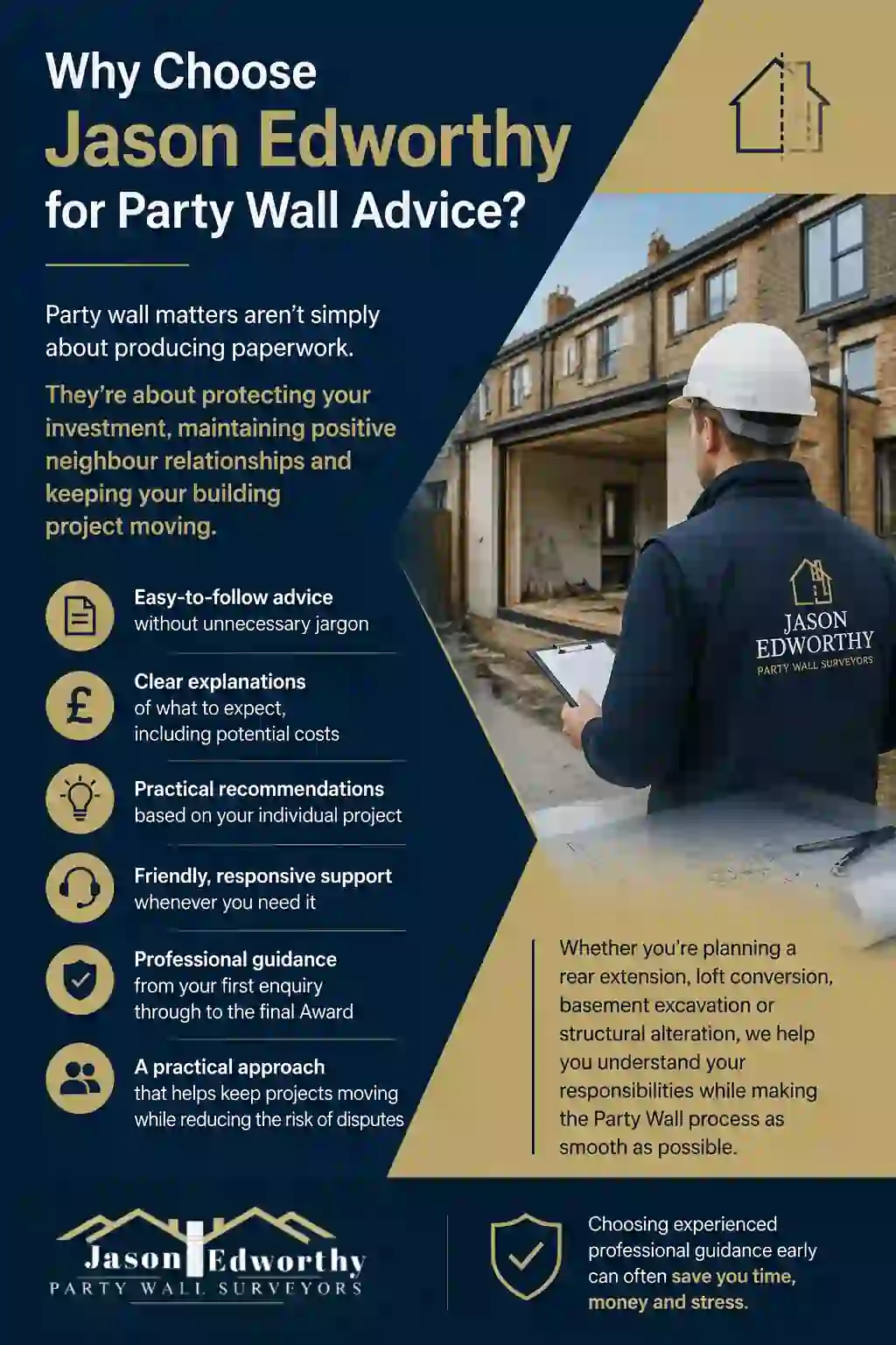 Why Choose Jason Edworthy for Party Wall Advice Gerrards Cross?